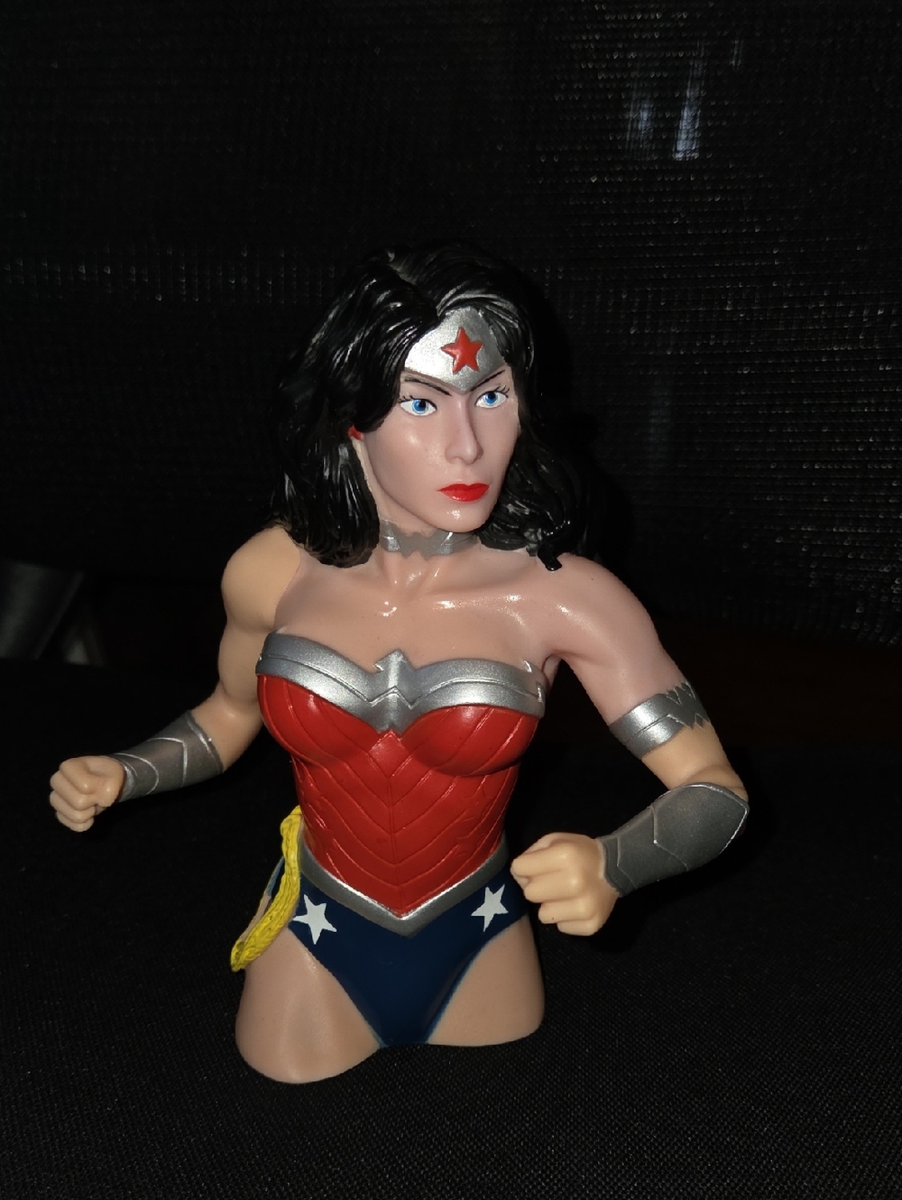 DC Comics 3D Wonder Woman Bust Coin Piggy Bank Action Figure Decoration
